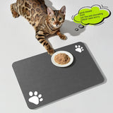 Cat feeding mat