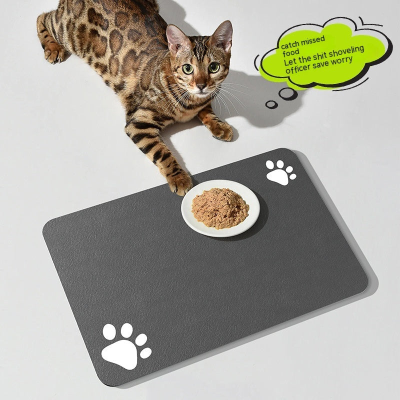 Cat feeding mat