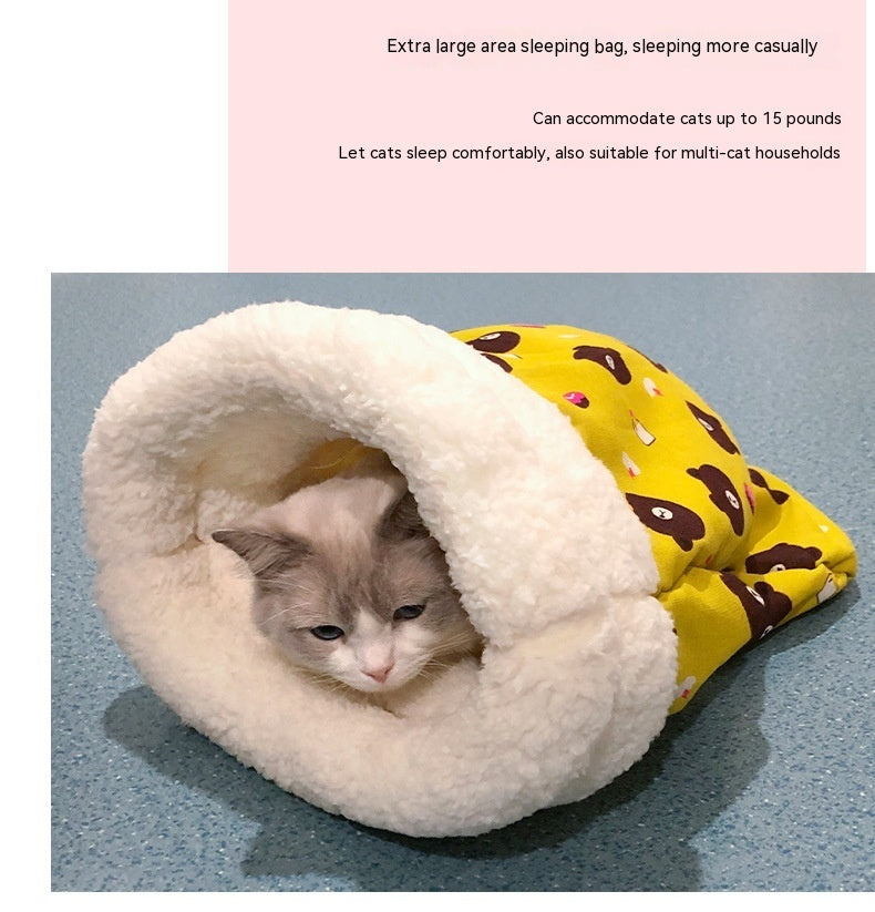 Lambswool Cat Sleeping Bag
