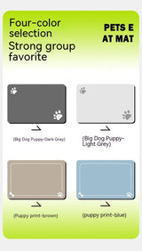 Four colour pet feeding mat