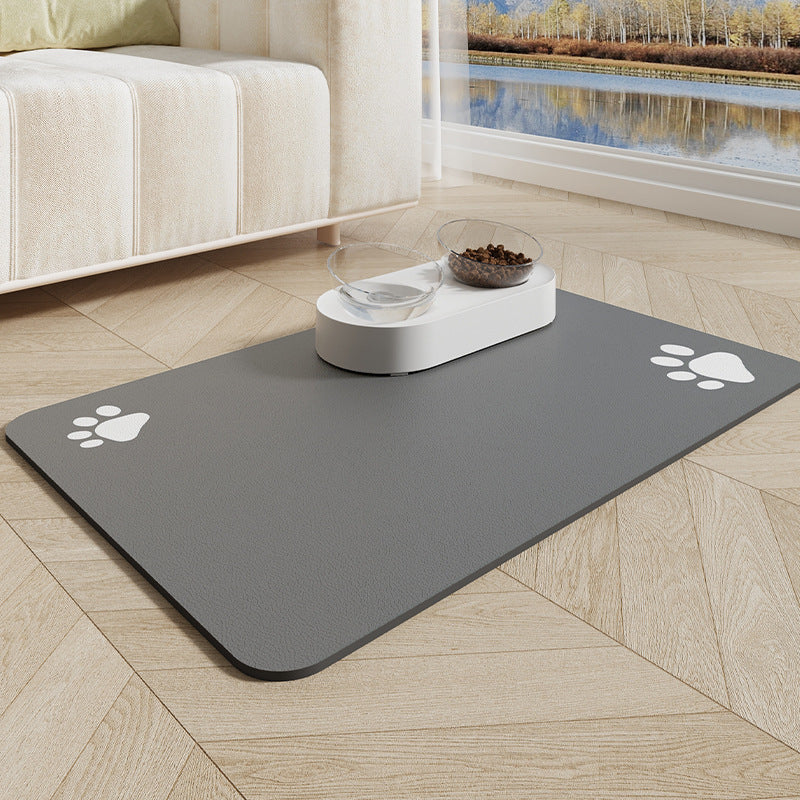 Washable pet feeding mat